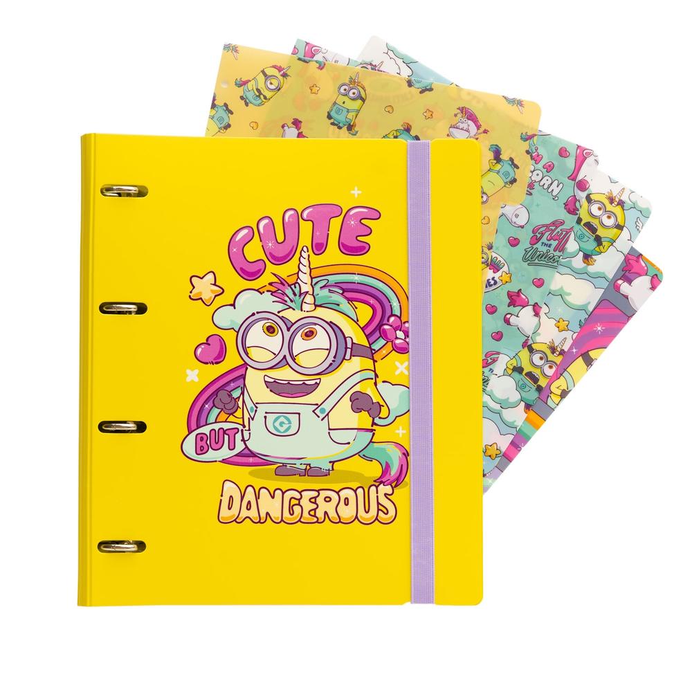 Grupo Erik Minions - Polypropylene 4ring Ring binder - Multicolours